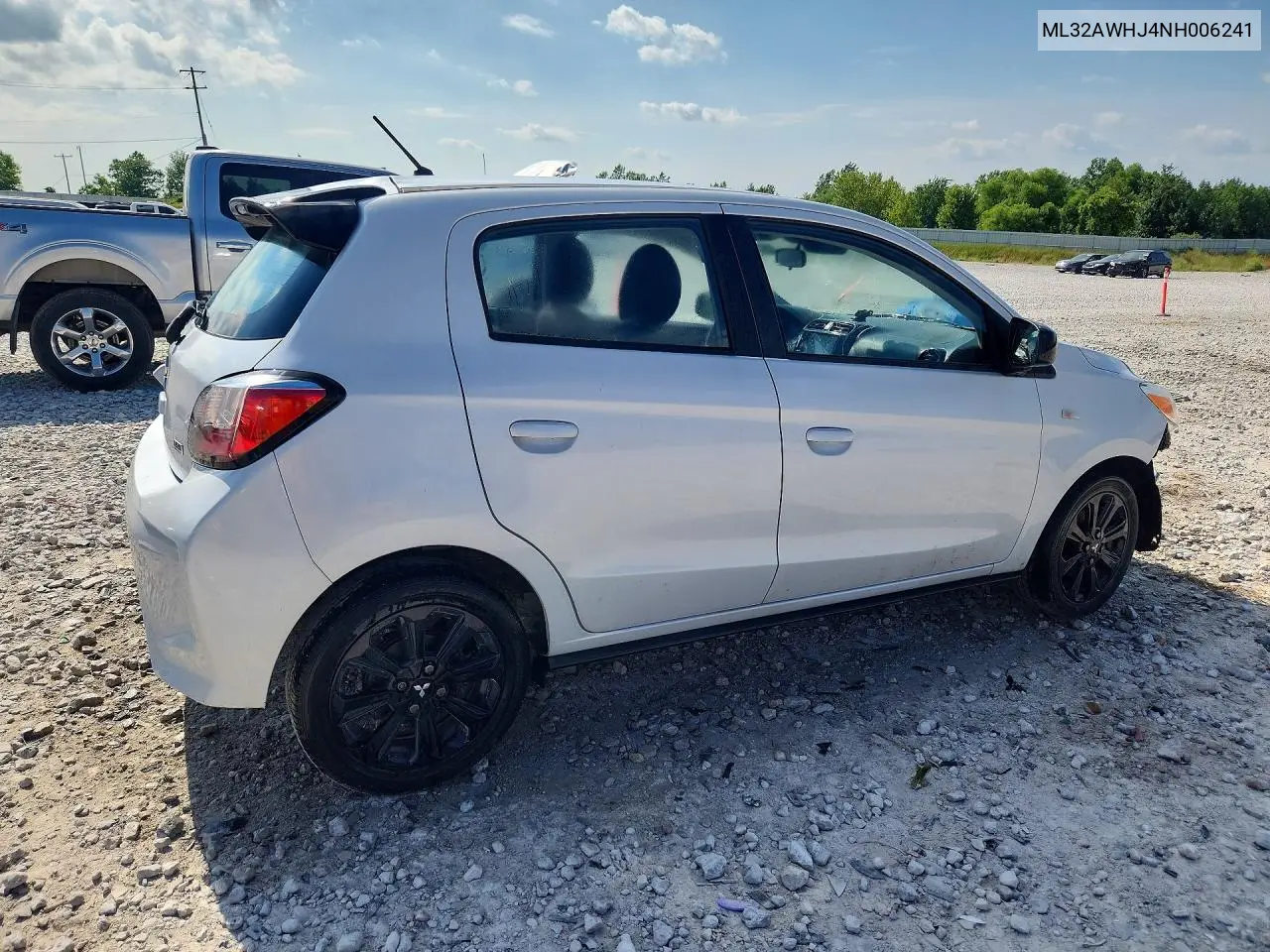 2022 Mitsubishi Mirage Se VIN: ML32AWHJ4NH006241 Lot: 59773936
