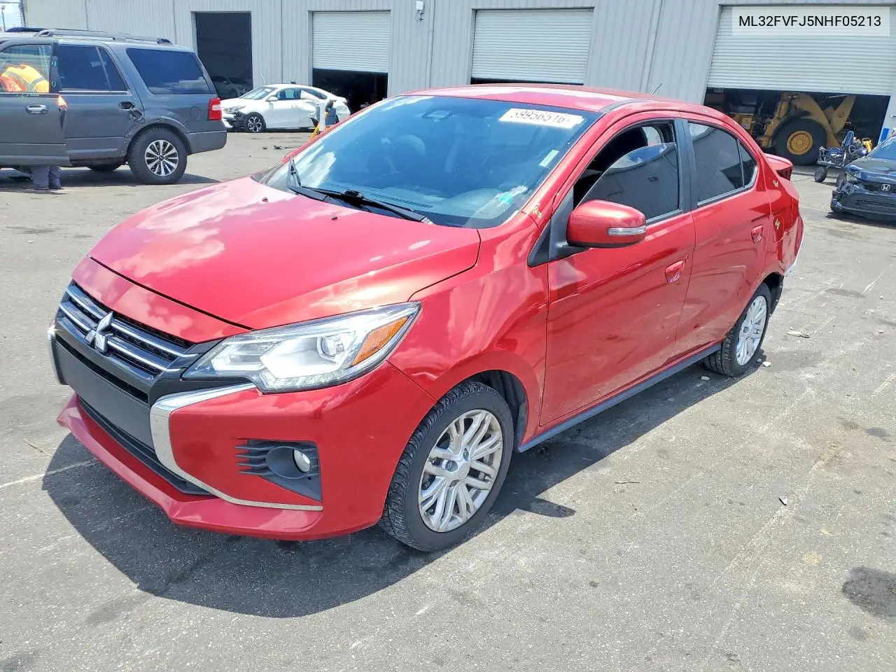 2022 Mitsubishi Mirage G4 Se VIN: ML32FVFJ5NHF05213 Lot: 59956516