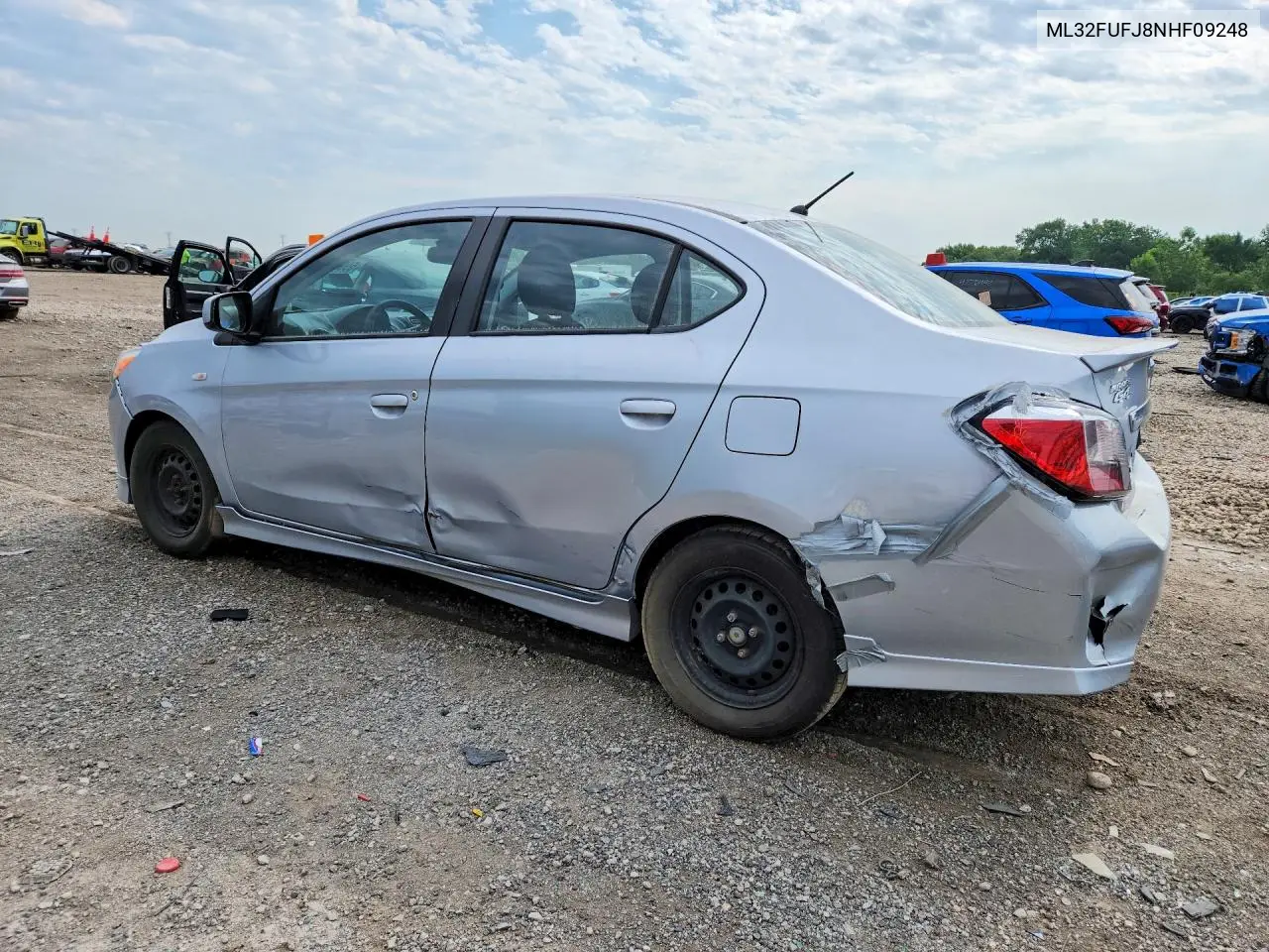 2022 Mitsubishi Mirage G4 Es VIN: ML32FUFJ8NHF09248 Lot: 59987696