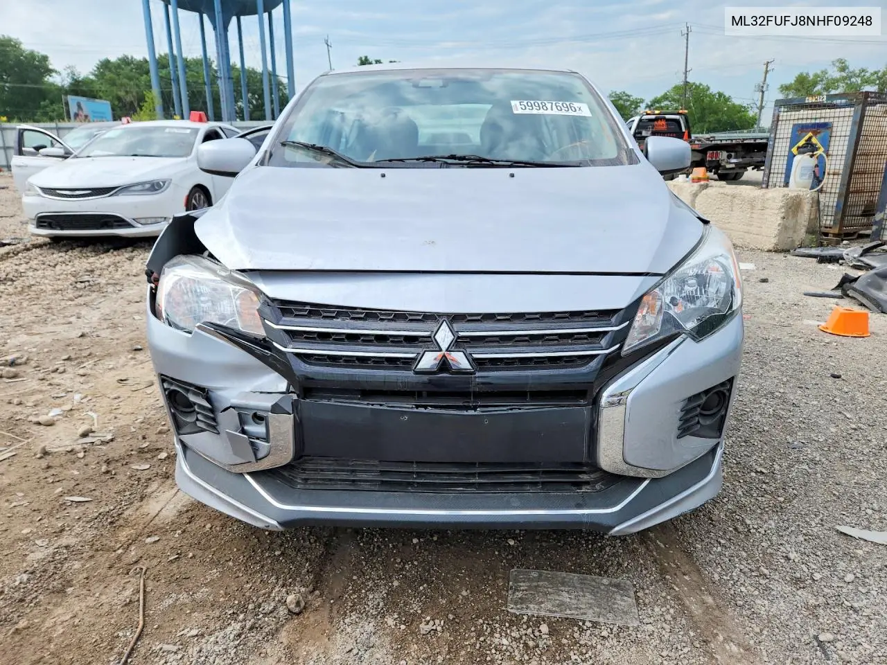 2022 Mitsubishi Mirage G4 Es VIN: ML32FUFJ8NHF09248 Lot: 59987696