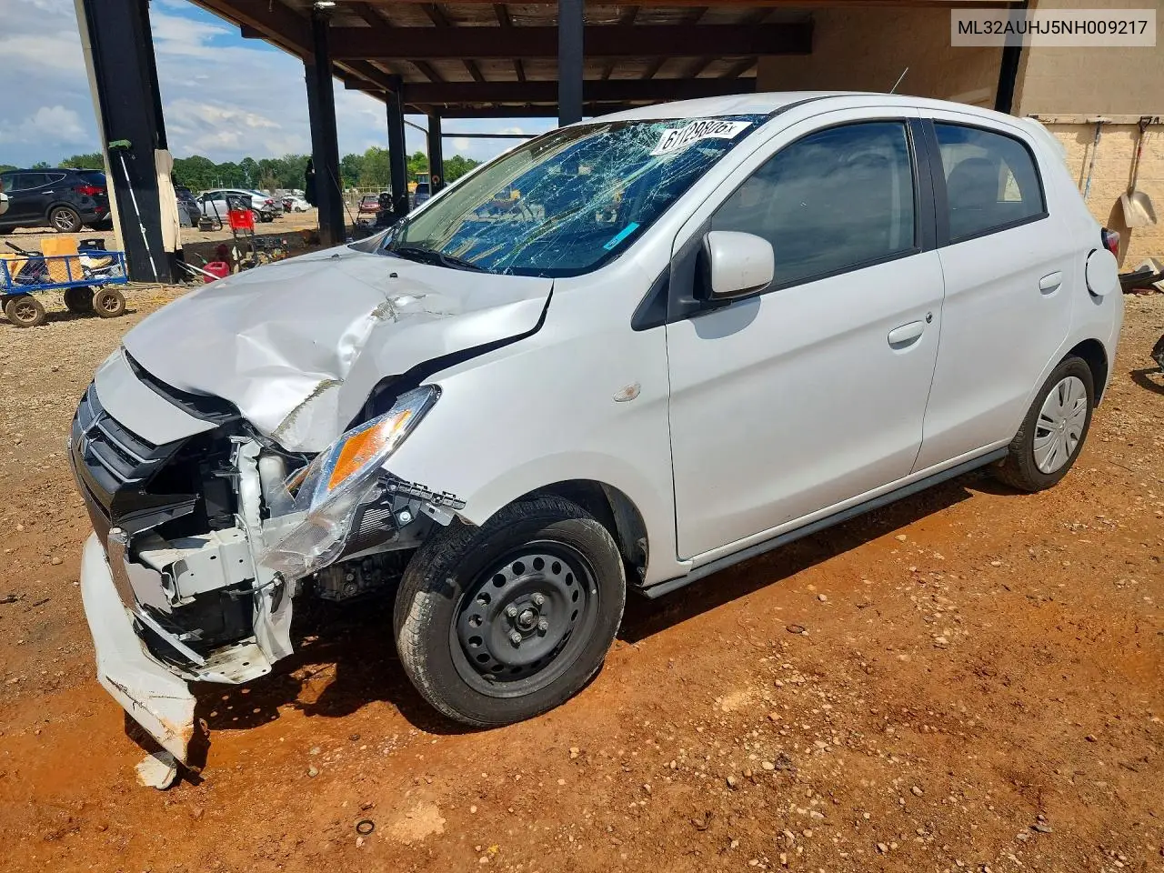 2022 Mitsubishi Mirage Es VIN: ML32AUHJ5NH009217 Lot: 61129806