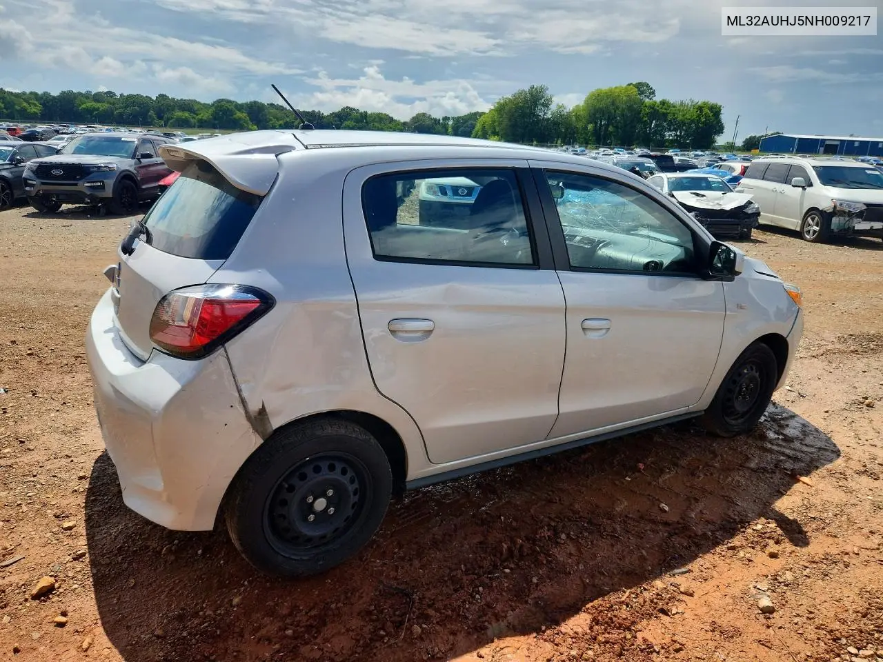 2022 Mitsubishi Mirage Es VIN: ML32AUHJ5NH009217 Lot: 61129806