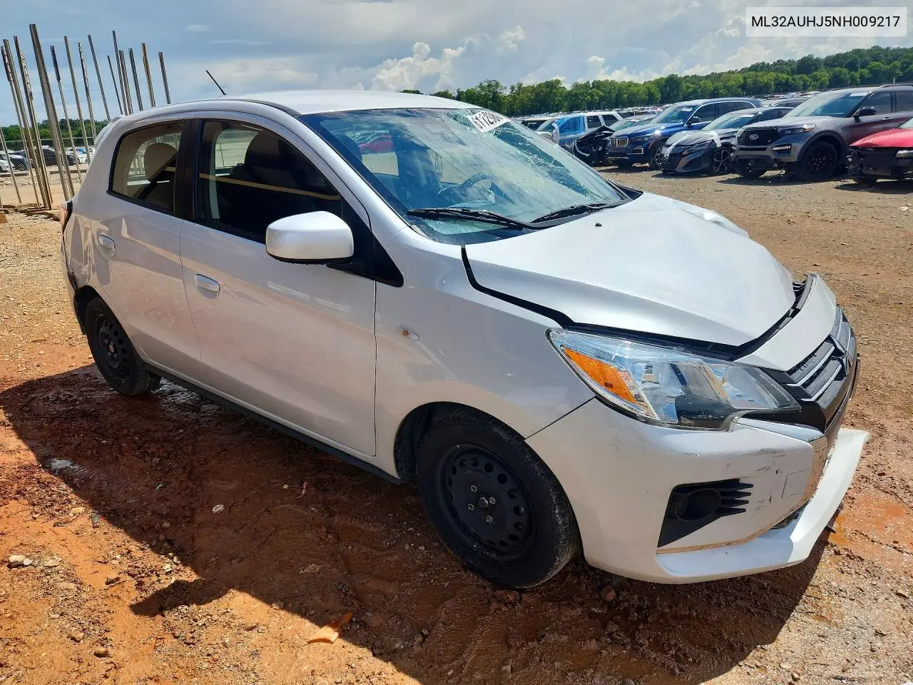 2022 Mitsubishi Mirage Es VIN: ML32AUHJ5NH009217 Lot: 61129806