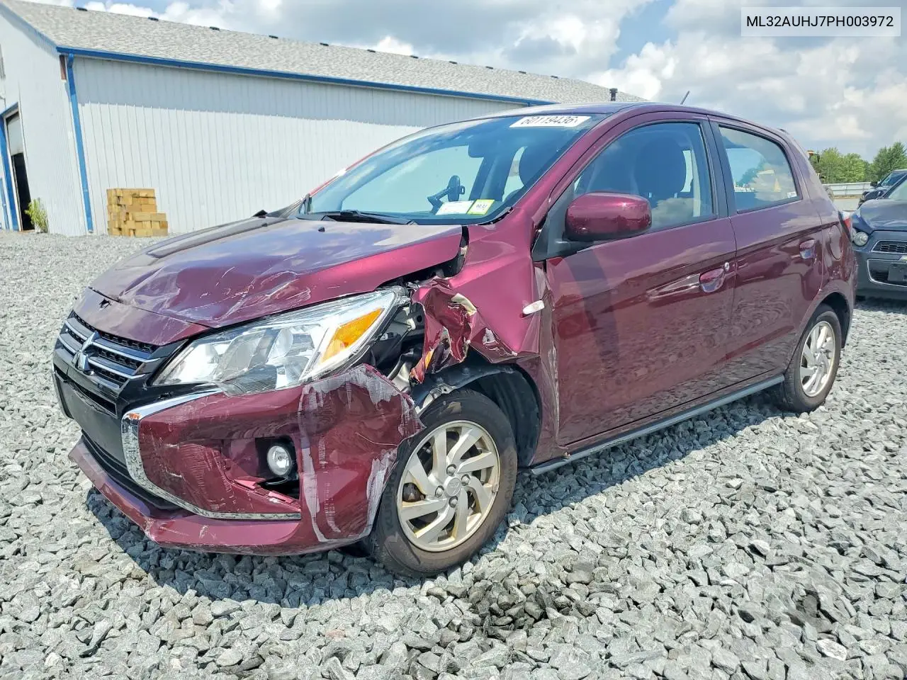 2023 Mitsubishi Mirage Es VIN: ML32AUHJ7PH003972 Lot: 60119436