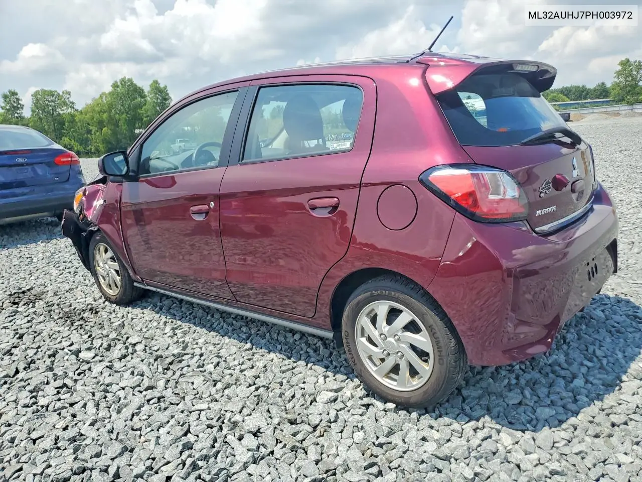 2023 Mitsubishi Mirage Es VIN: ML32AUHJ7PH003972 Lot: 60119436