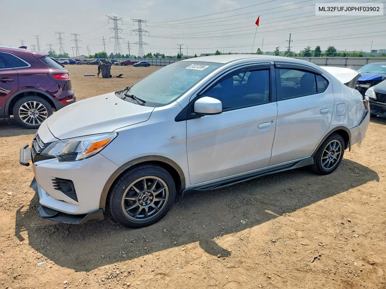 2023 Mitsubishi Mirage G4 Es VIN: ML32FUFJ0PHF03902 Lot: 61327296