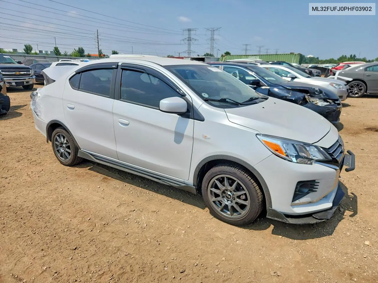 2023 Mitsubishi Mirage G4 Es VIN: ML32FUFJ0PHF03902 Lot: 61327296