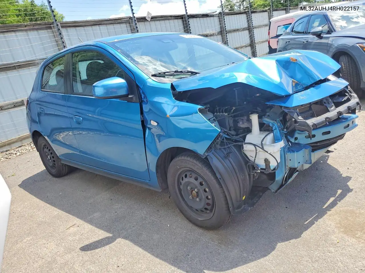 2024 Mitsubishi Mirage Es VIN: ML32AUHJ4RH022157 Lot: 56315276
