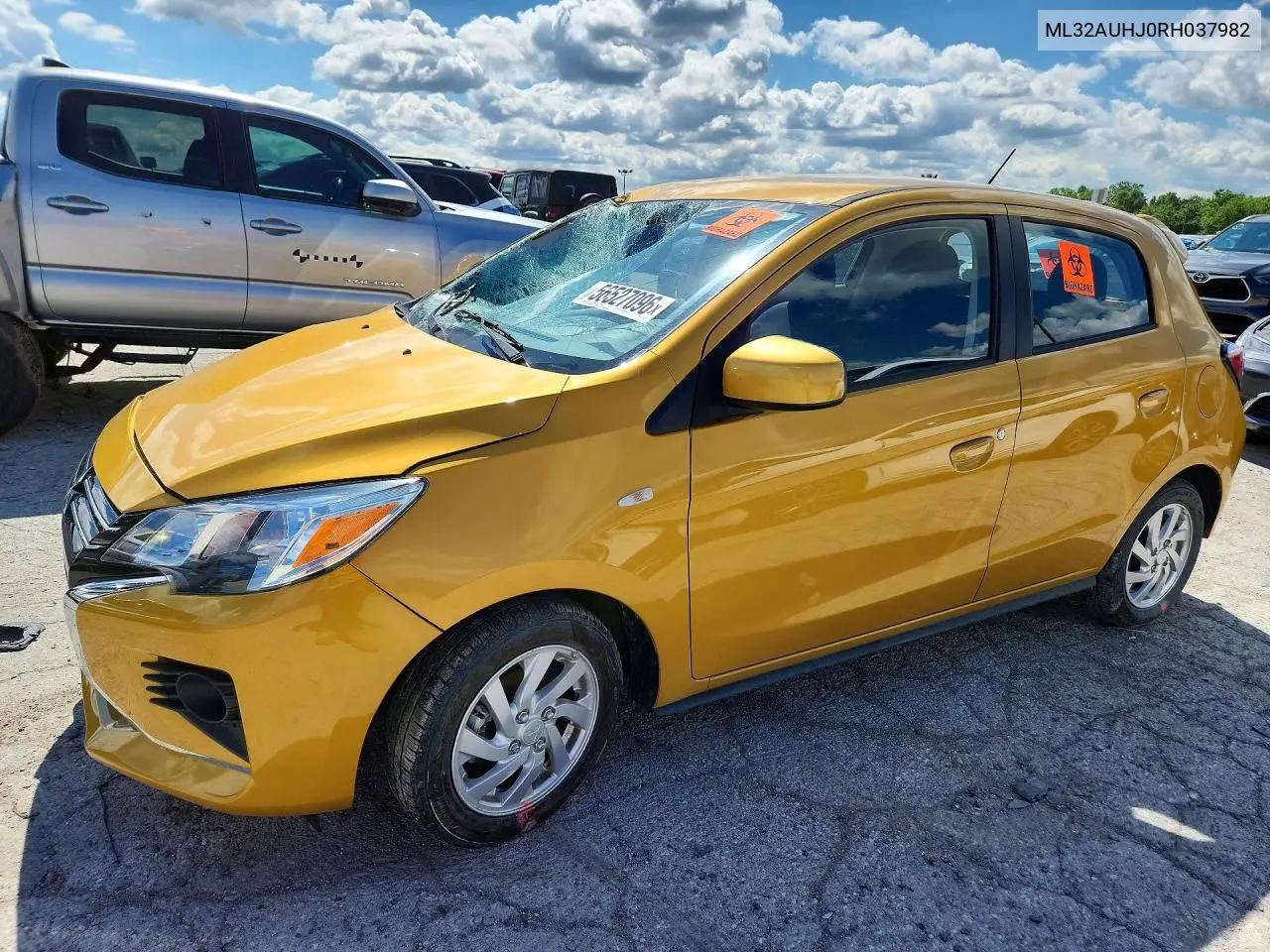 2024 Mitsubishi Mirage Es VIN: ML32AUHJ0RH037982 Lot: 56527096