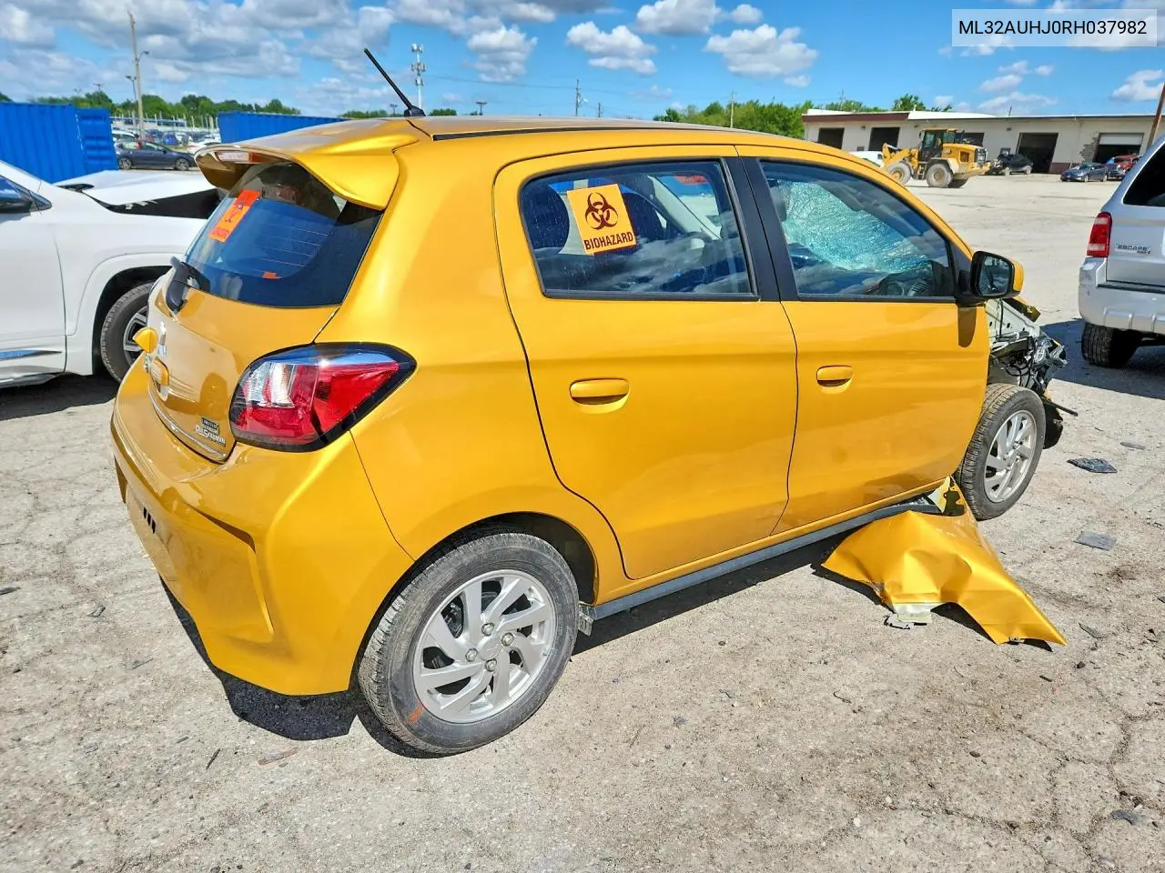 2024 Mitsubishi Mirage Es VIN: ML32AUHJ0RH037982 Lot: 56527096