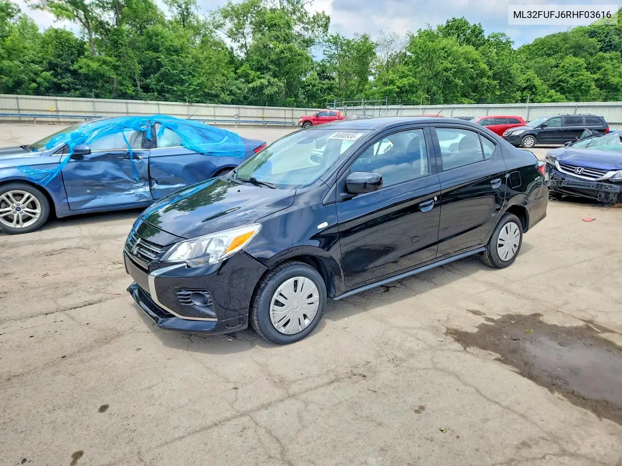 2024 Mitsubishi Mirage G4 Es VIN: ML32FUFJ6RHF03616 Lot: 56600936