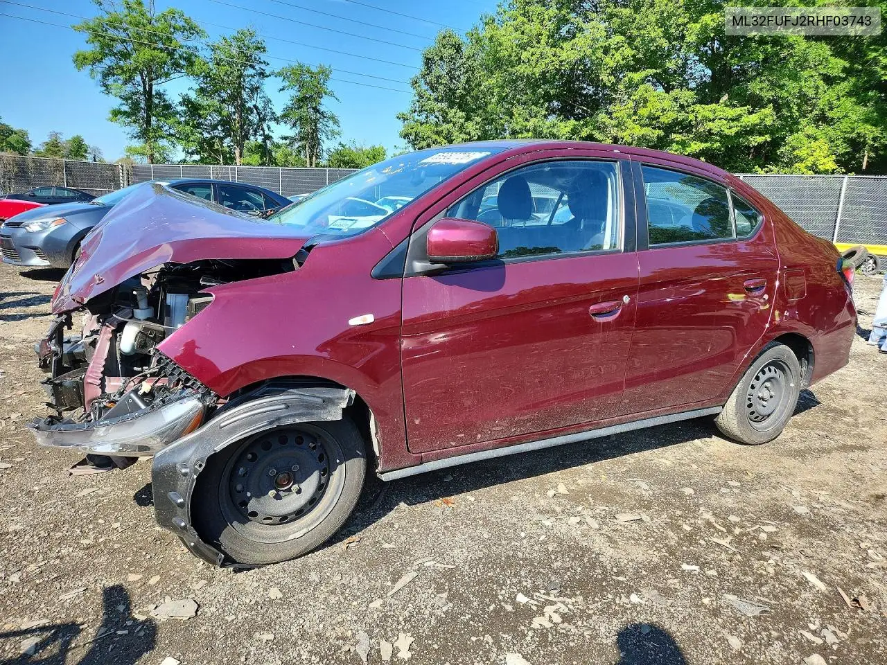 2024 Mitsubishi Mirage G4 Es VIN: ML32FUFJ2RHF03743 Lot: 56982726