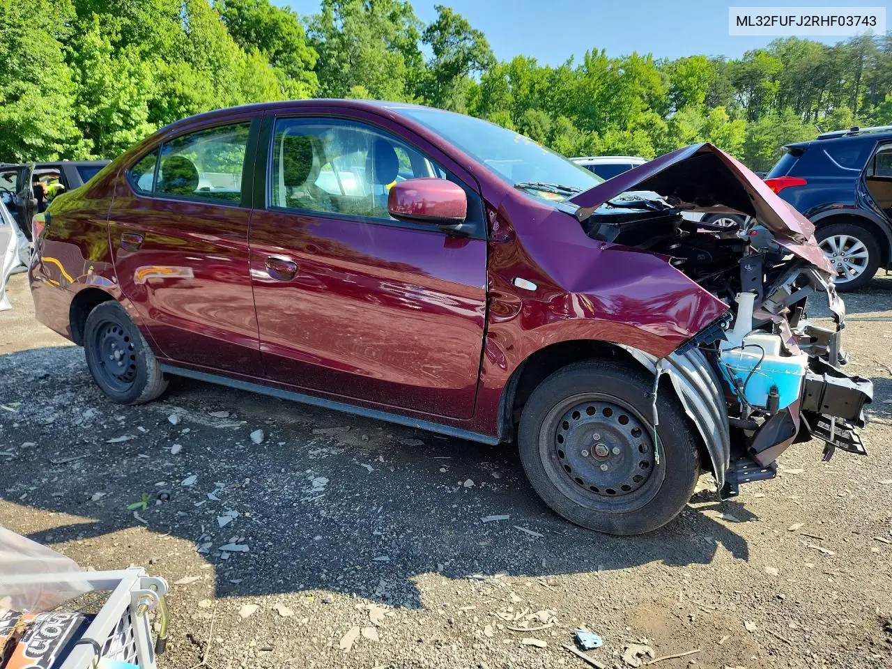 2024 Mitsubishi Mirage G4 Es VIN: ML32FUFJ2RHF03743 Lot: 56982726