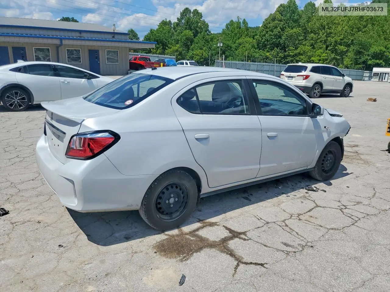 2024 Mitsubishi Mirage G4 Es VIN: ML32FUFJ7RHF03673 Lot: 58191046