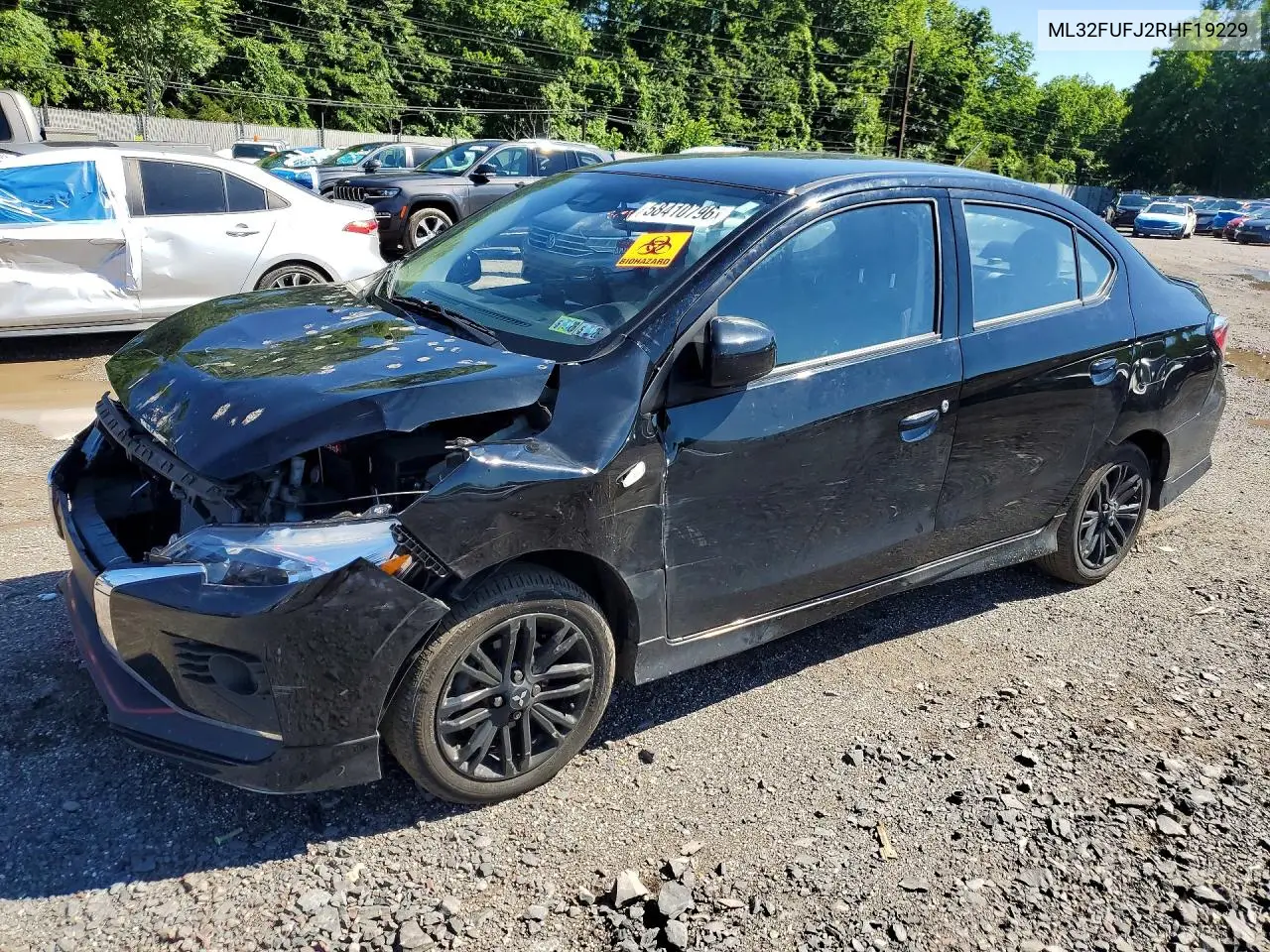 2024 Mitsubishi Mirage G4 Es VIN: ML32FUFJ2RHF19229 Lot: 58410796