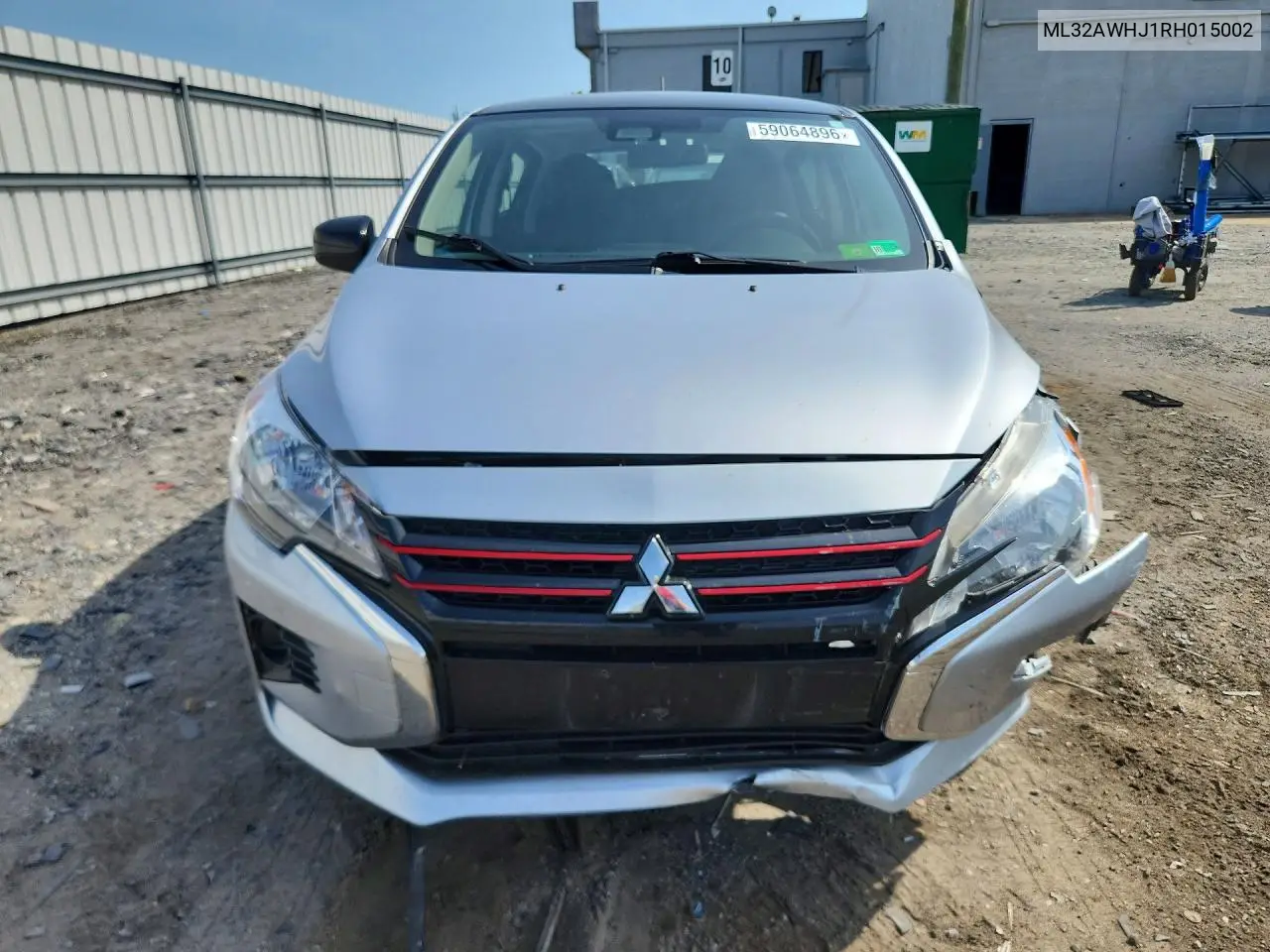 2024 Mitsubishi Mirage Se VIN: ML32AWHJ1RH015002 Lot: 59064896