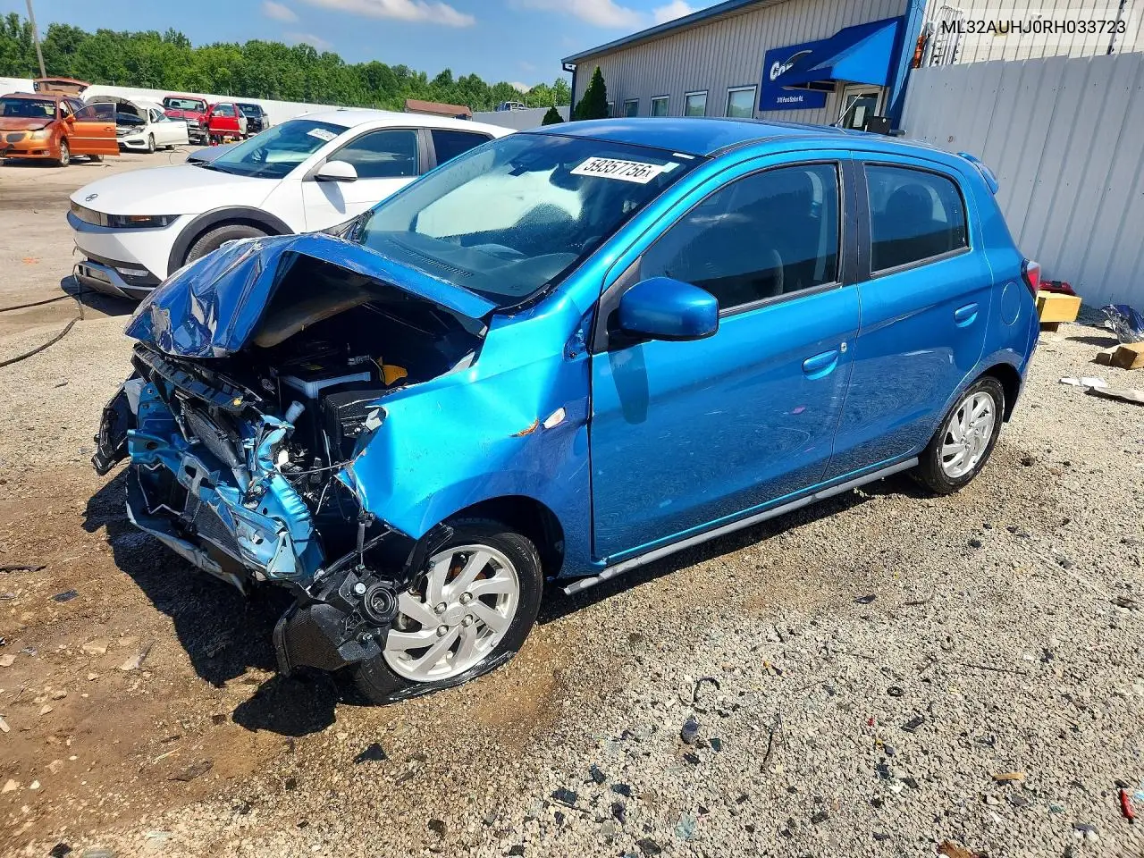 2024 Mitsubishi Mirage Es/Le VIN: ML32AUHJ0RH033723 Lot: 59357756