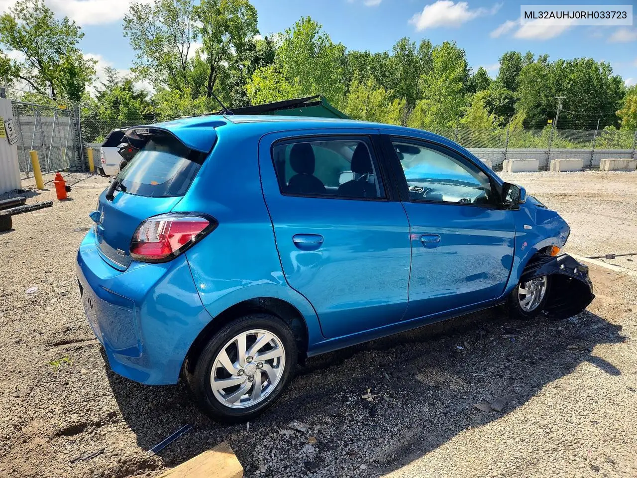 2024 Mitsubishi Mirage Es/Le VIN: ML32AUHJ0RH033723 Lot: 59357756