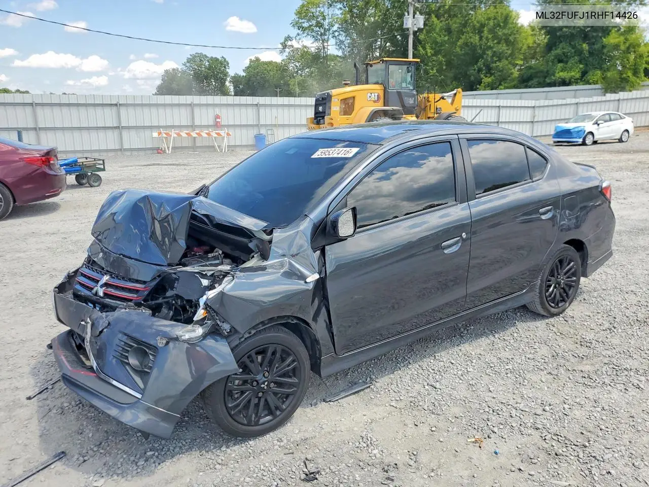 2024 Mitsubishi Mirage G4 Es VIN: ML32FUFJ1RHF14426 Lot: 59537416