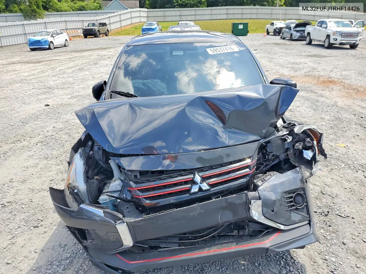 2024 Mitsubishi Mirage G4 Es VIN: ML32FUFJ1RHF14426 Lot: 59537416