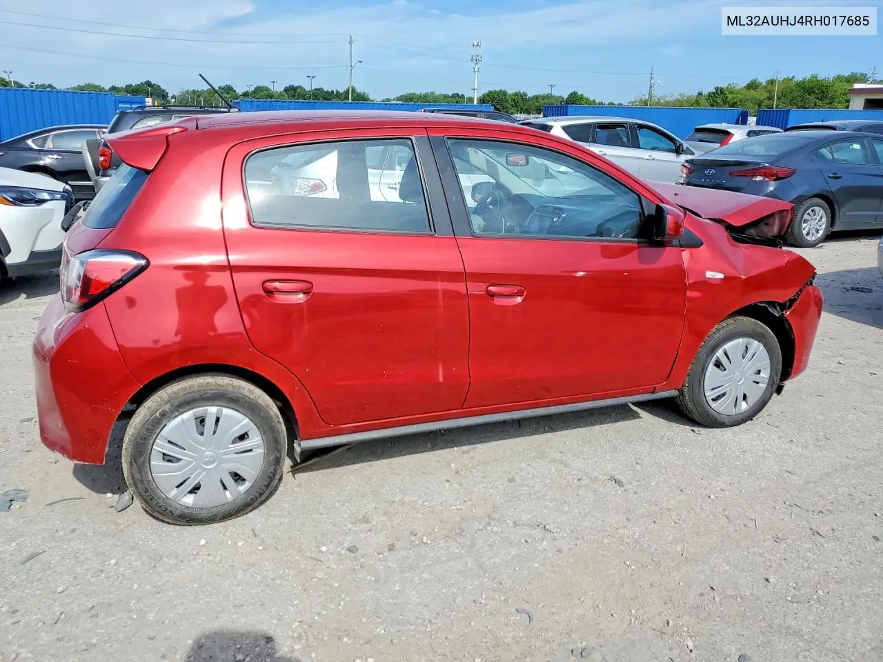 2024 Mitsubishi Mirage Es VIN: ML32AUHJ4RH017685 Lot: 60150546