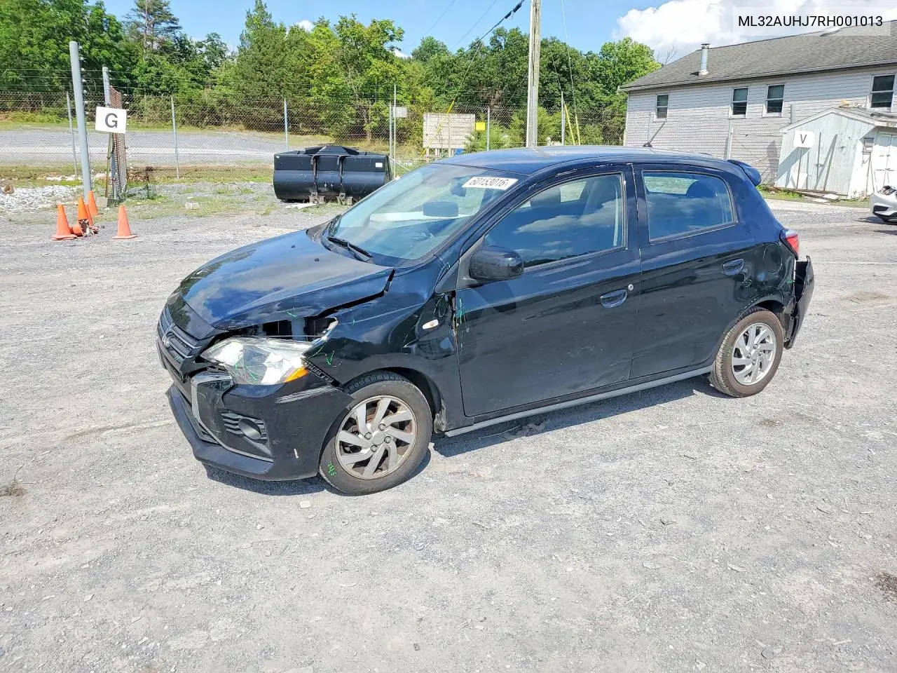 2024 Mitsubishi Mirage Es VIN: ML32AUHJ7RH001013 Lot: 60153016
