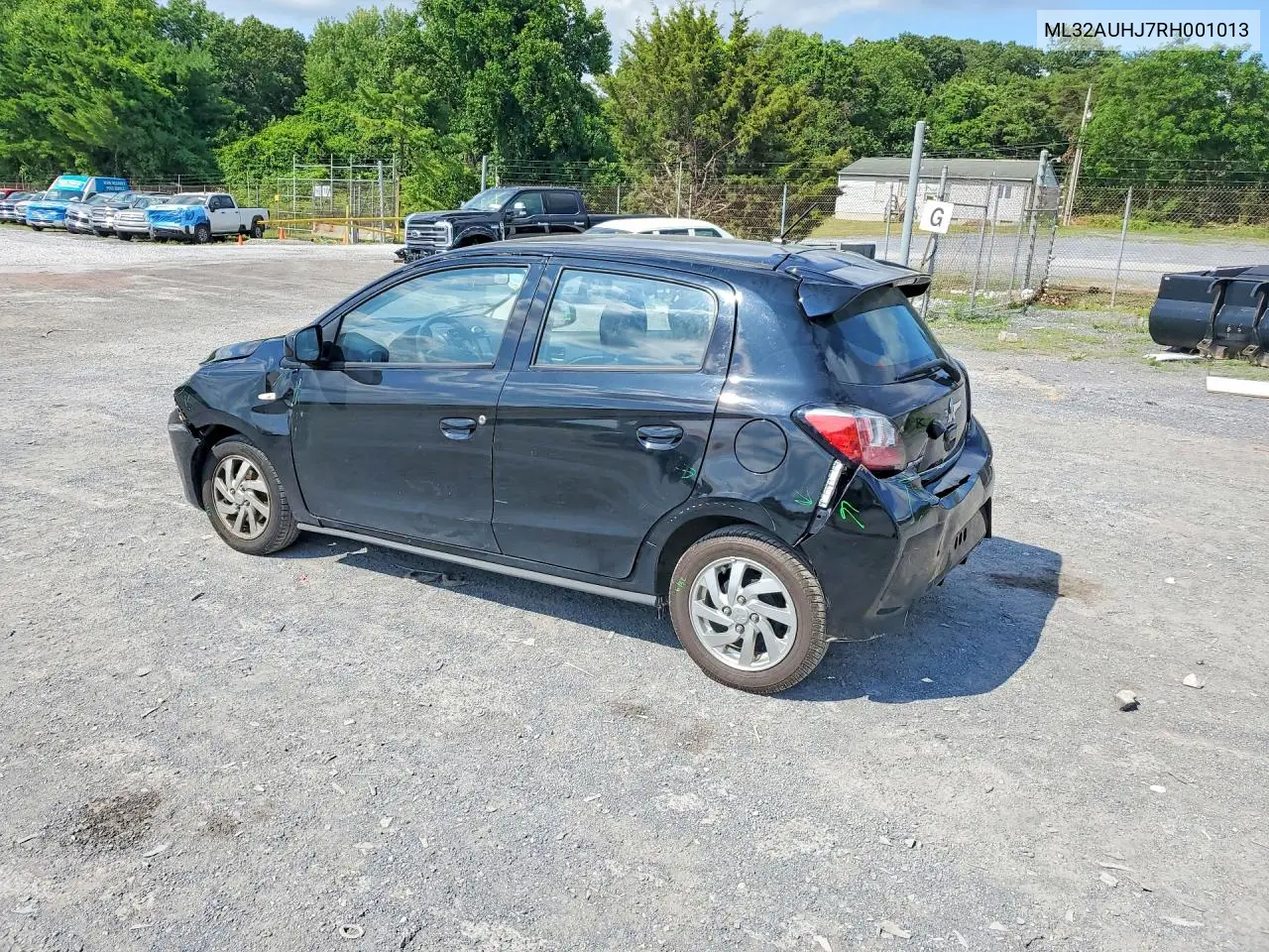 2024 Mitsubishi Mirage Es VIN: ML32AUHJ7RH001013 Lot: 60153016