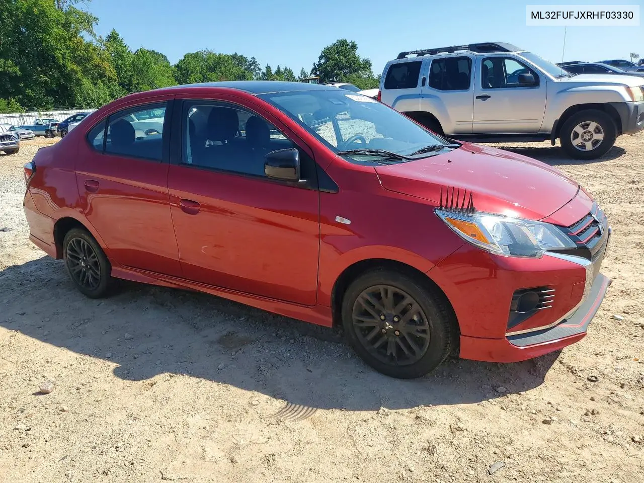 2024 Mitsubishi Mirage G4 Es VIN: ML32FUFJXRHF03330 Lot: 60243766