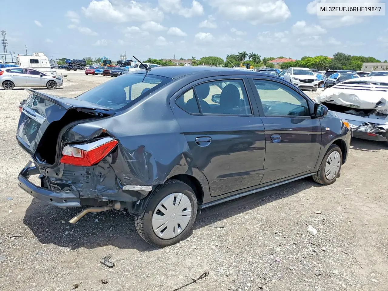 2024 Mitsubishi Mirage G4 Es VIN: ML32FUFJ6RHF19847 Lot: 60392996