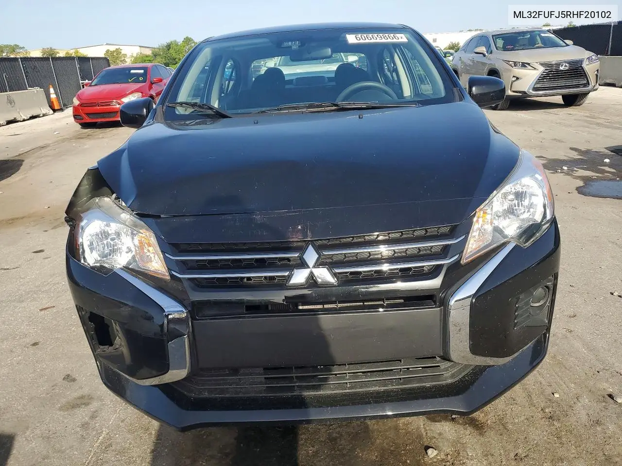 2024 Mitsubishi Mirage G4 Es VIN: ML32FUFJ5RHF20102 Lot: 60669866