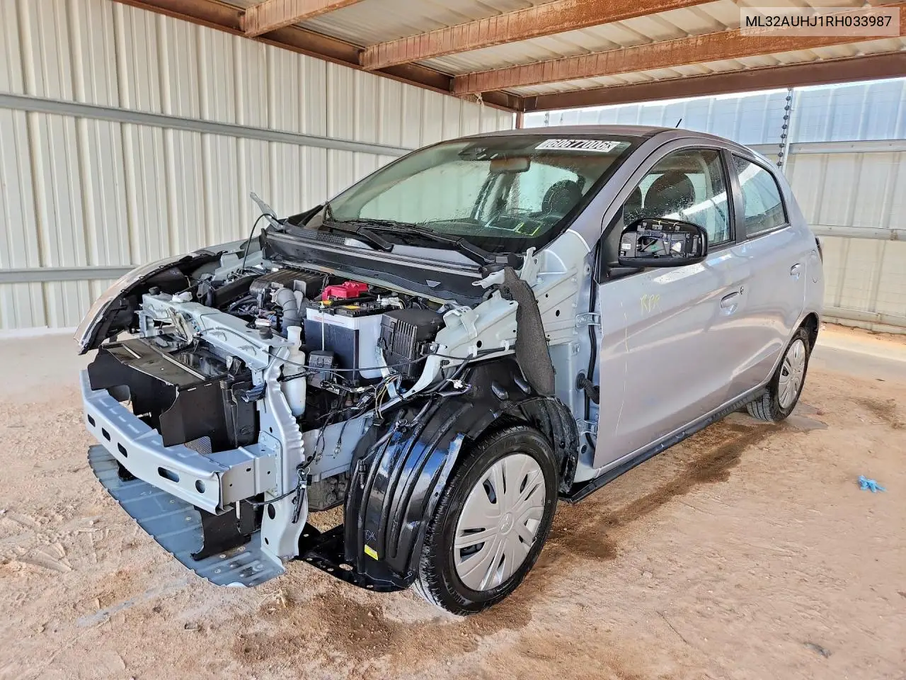 2024 Mitsubishi Mirage Es VIN: ML32AUHJ1RH033987 Lot: 60677006