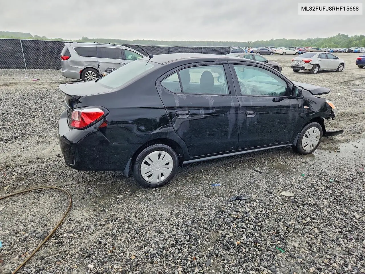 2024 Mitsubishi Mirage G4 Es VIN: ML32FUFJ8RHF15668 Lot: 60858426