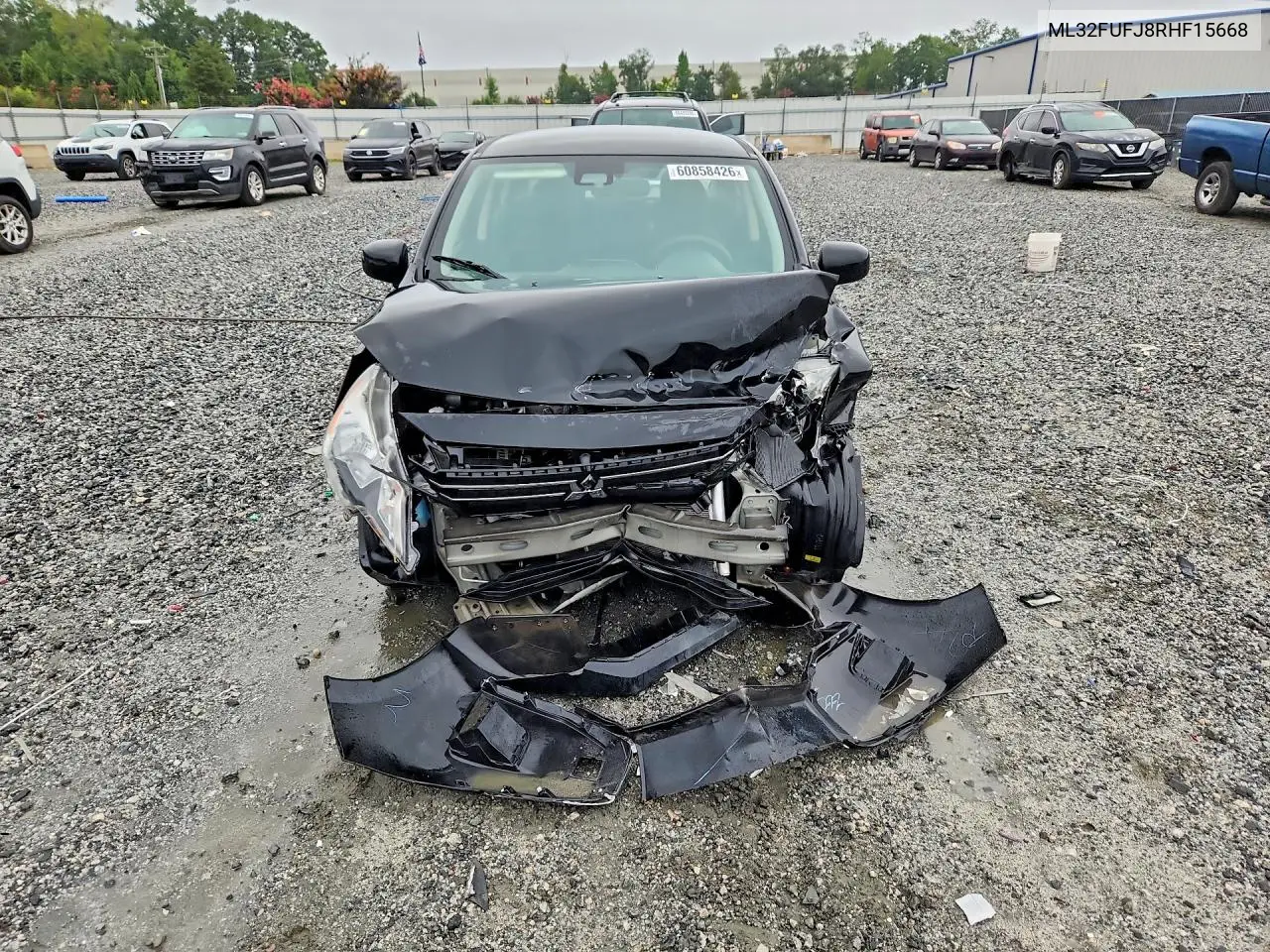 2024 Mitsubishi Mirage G4 Es VIN: ML32FUFJ8RHF15668 Lot: 60858426