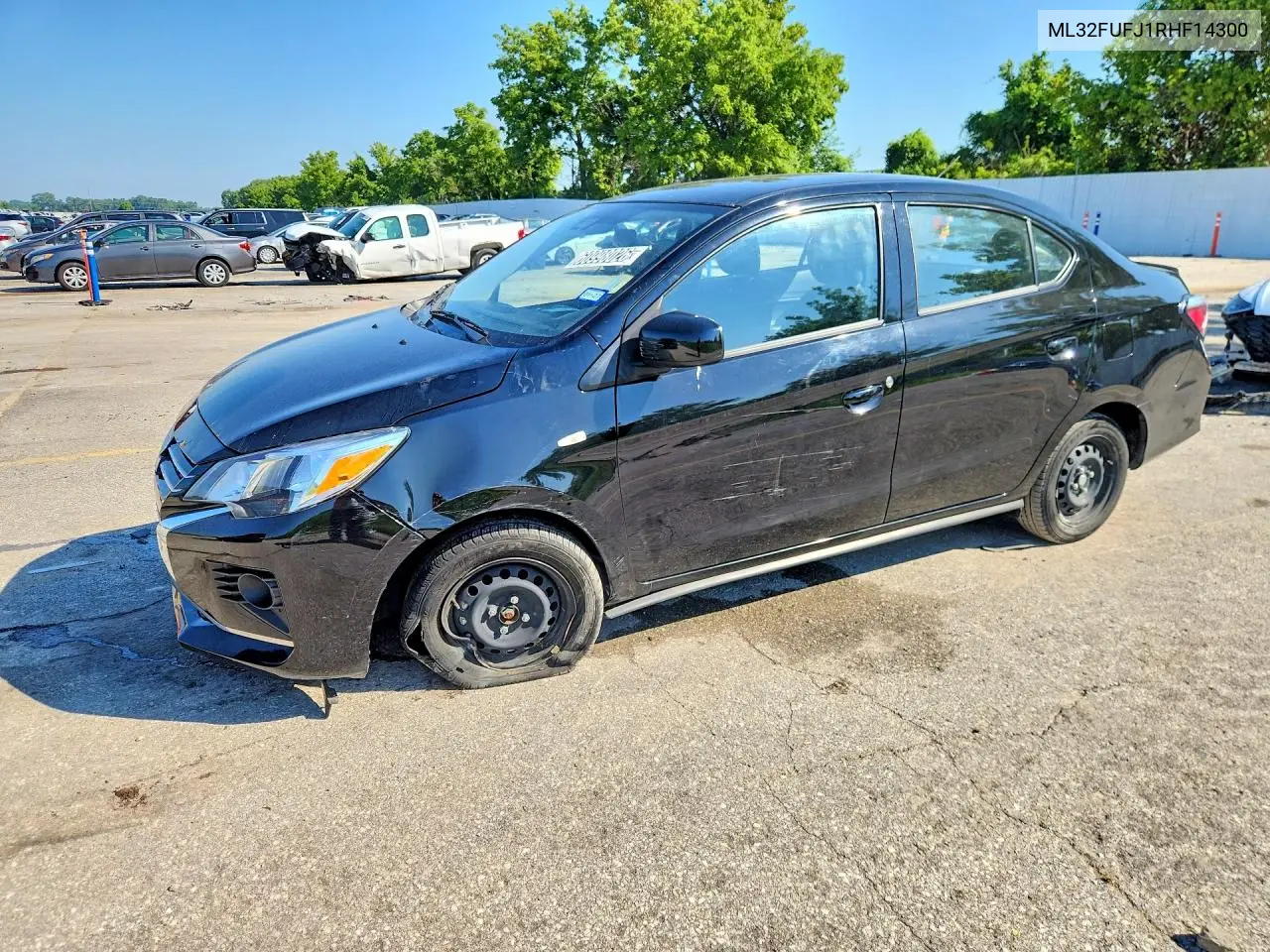 2024 Mitsubishi Mirage G4 Es VIN: ML32FUFJ1RHF14300 Lot: 60998026