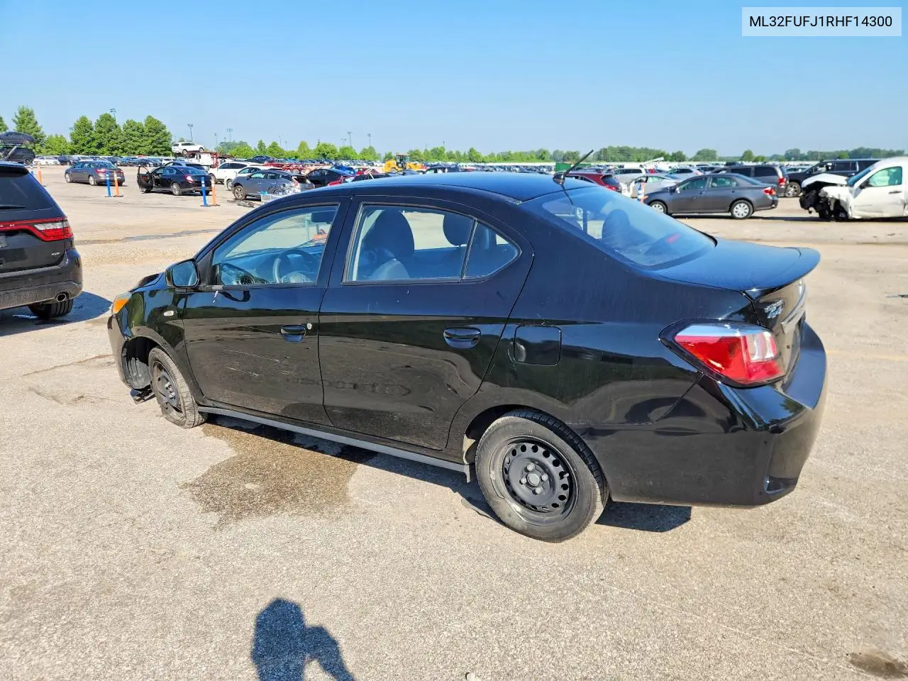 2024 Mitsubishi Mirage G4 Es VIN: ML32FUFJ1RHF14300 Lot: 60998026