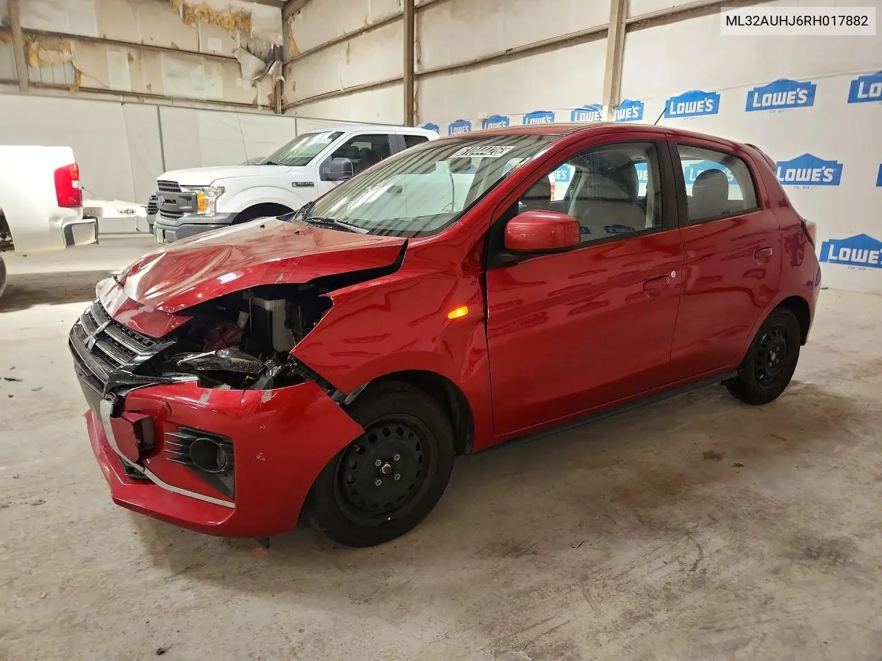 2024 Mitsubishi Mirage Es VIN: ML32AUHJ6RH017882 Lot: 61044426