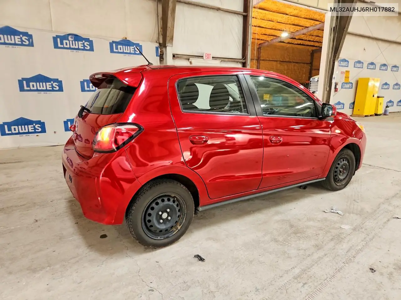 2024 Mitsubishi Mirage Es VIN: ML32AUHJ6RH017882 Lot: 61044426