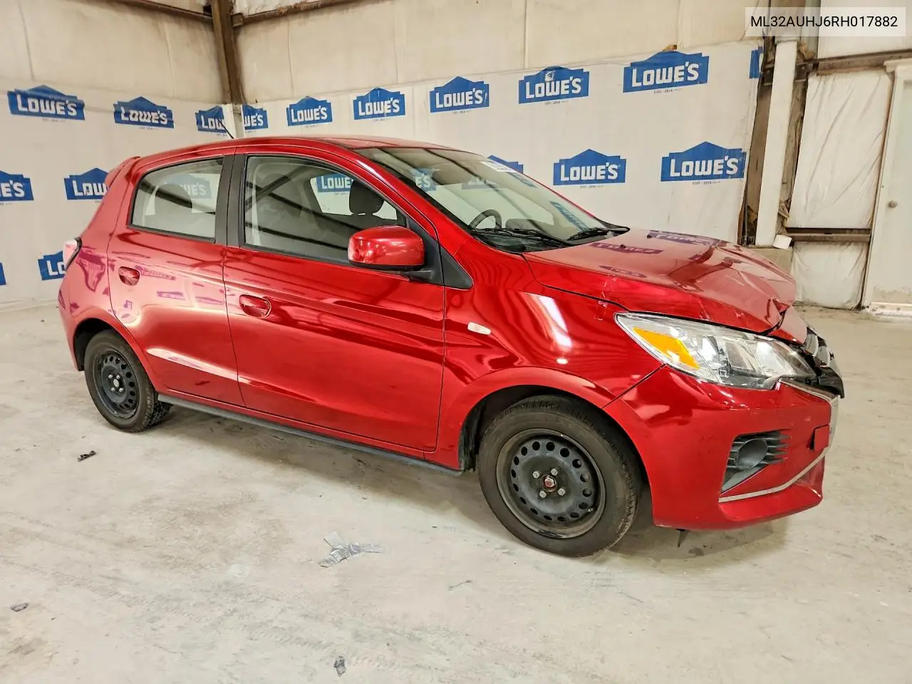 2024 Mitsubishi Mirage Es VIN: ML32AUHJ6RH017882 Lot: 61044426