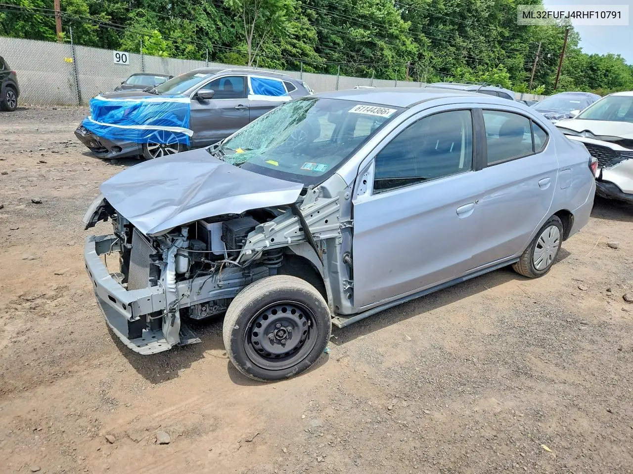 2024 Mitsubishi Mirage G4 Es VIN: ML32FUFJ4RHF10791 Lot: 61144366