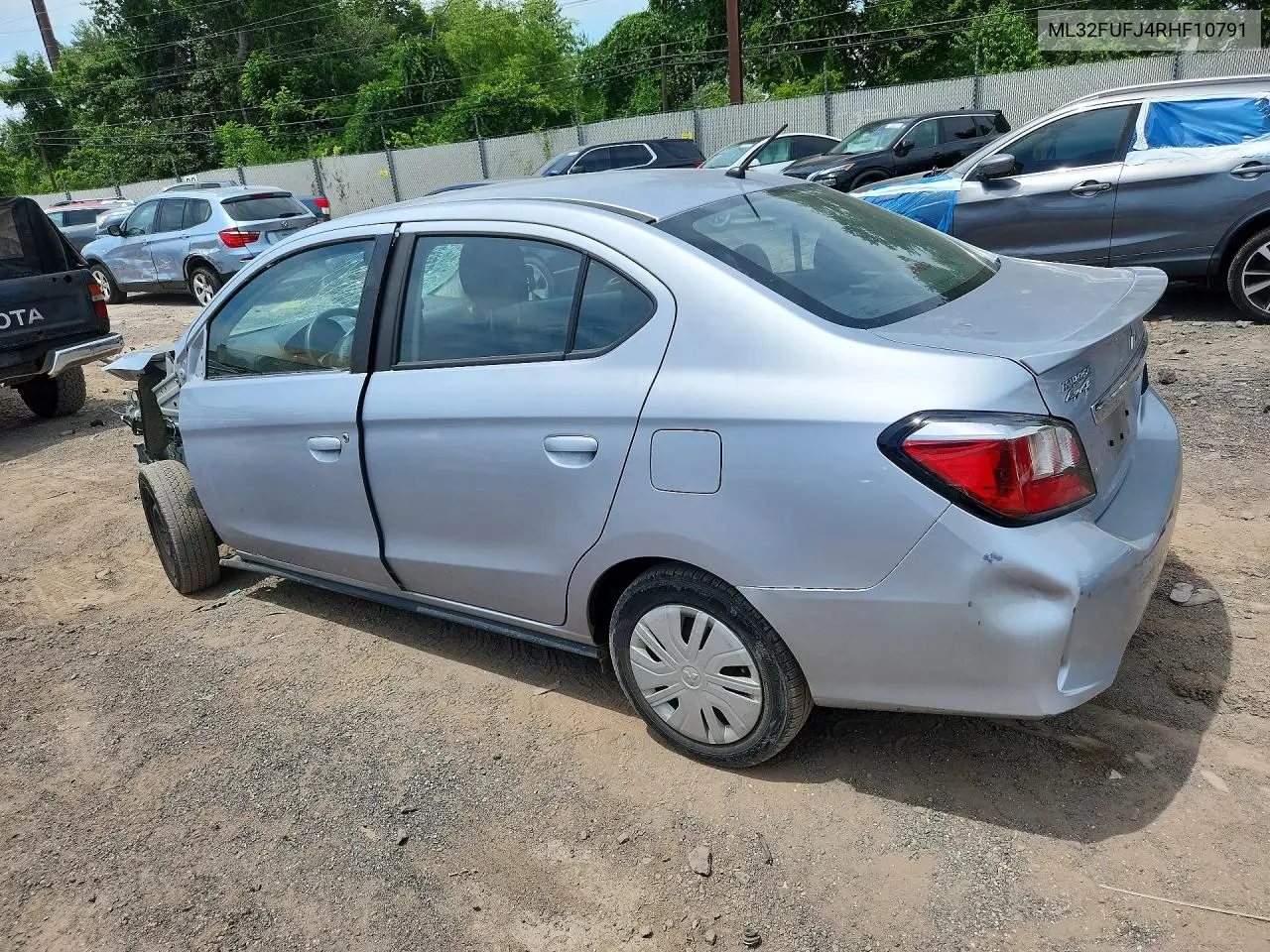 2024 Mitsubishi Mirage G4 Es VIN: ML32FUFJ4RHF10791 Lot: 61144366