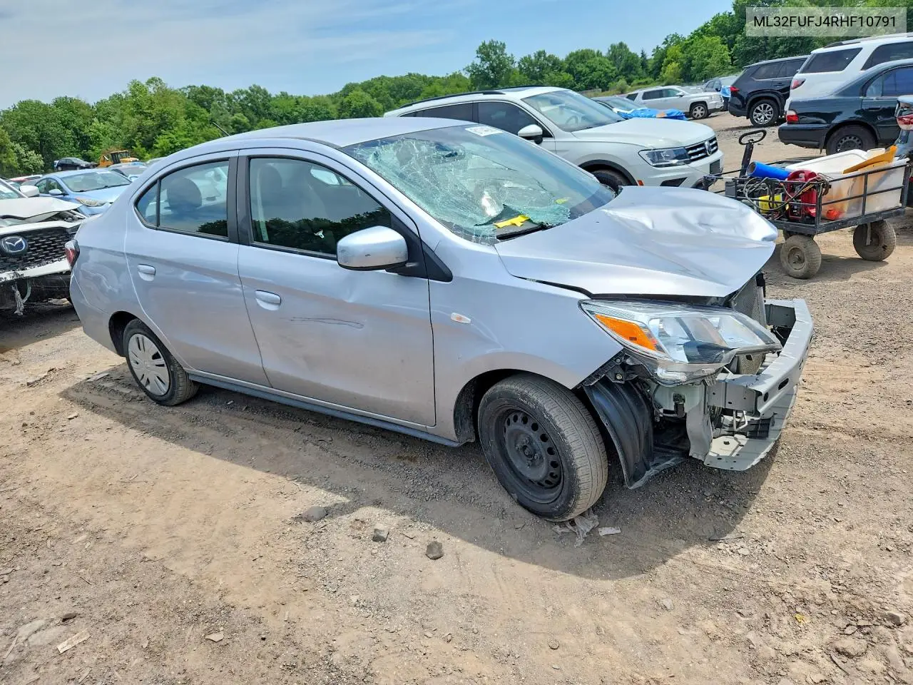 2024 Mitsubishi Mirage G4 Es VIN: ML32FUFJ4RHF10791 Lot: 61144366