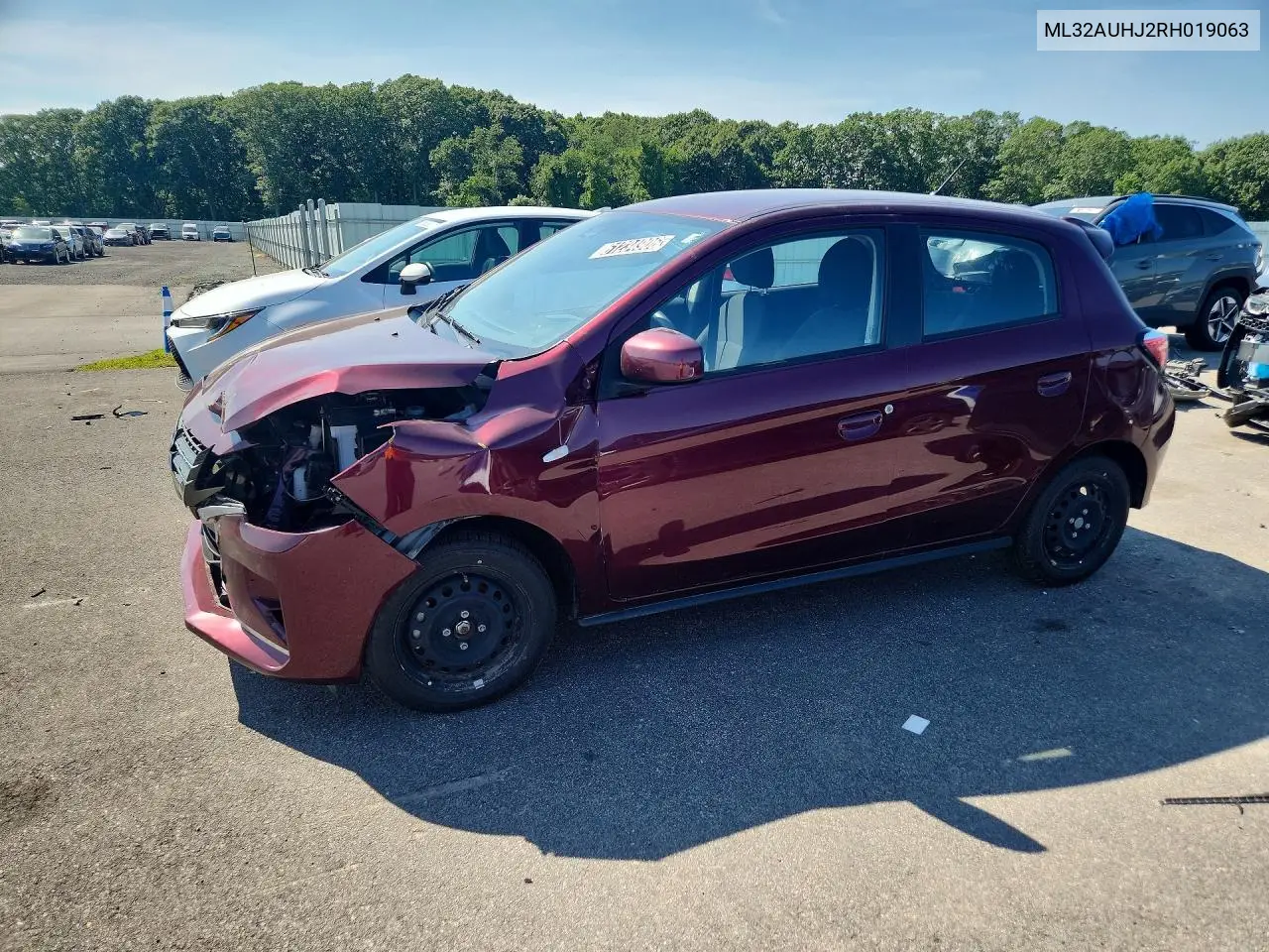 2024 Mitsubishi Mirage Es VIN: ML32AUHJ2RH019063 Lot: 61234906