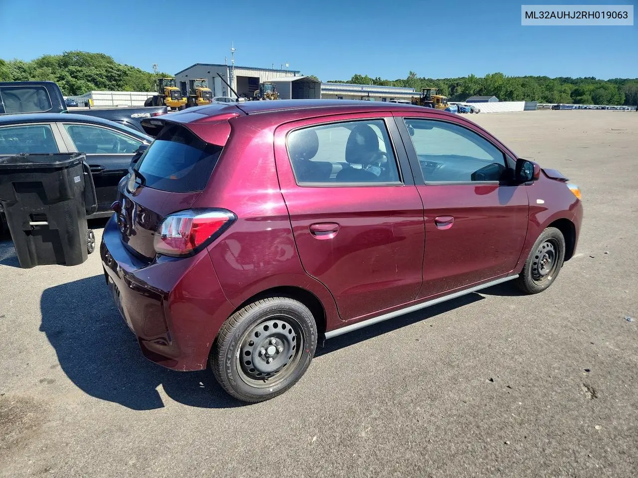 2024 Mitsubishi Mirage Es VIN: ML32AUHJ2RH019063 Lot: 61234906