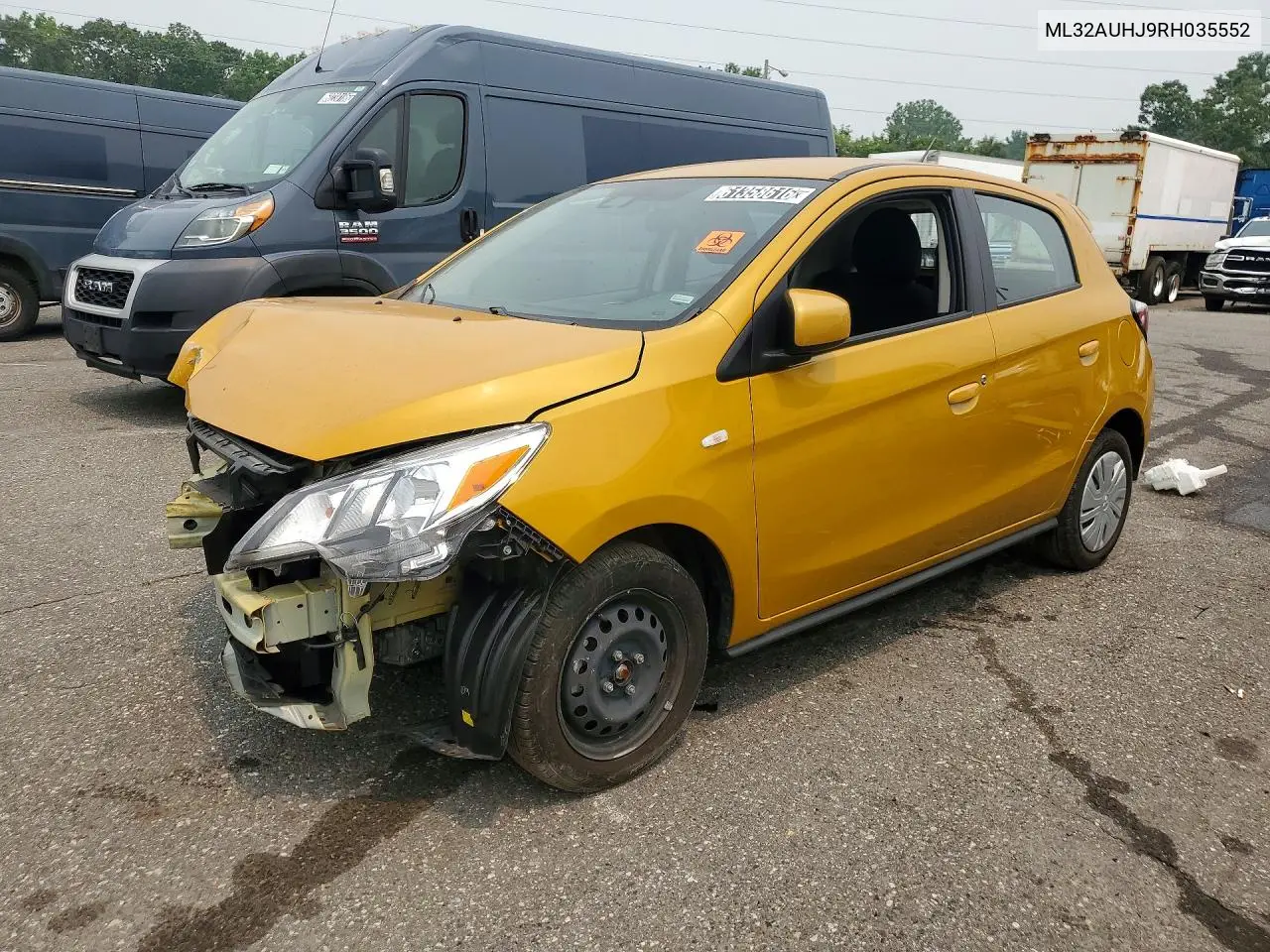 2024 Mitsubishi Mirage Es VIN: ML32AUHJ9RH035552 Lot: 61358616