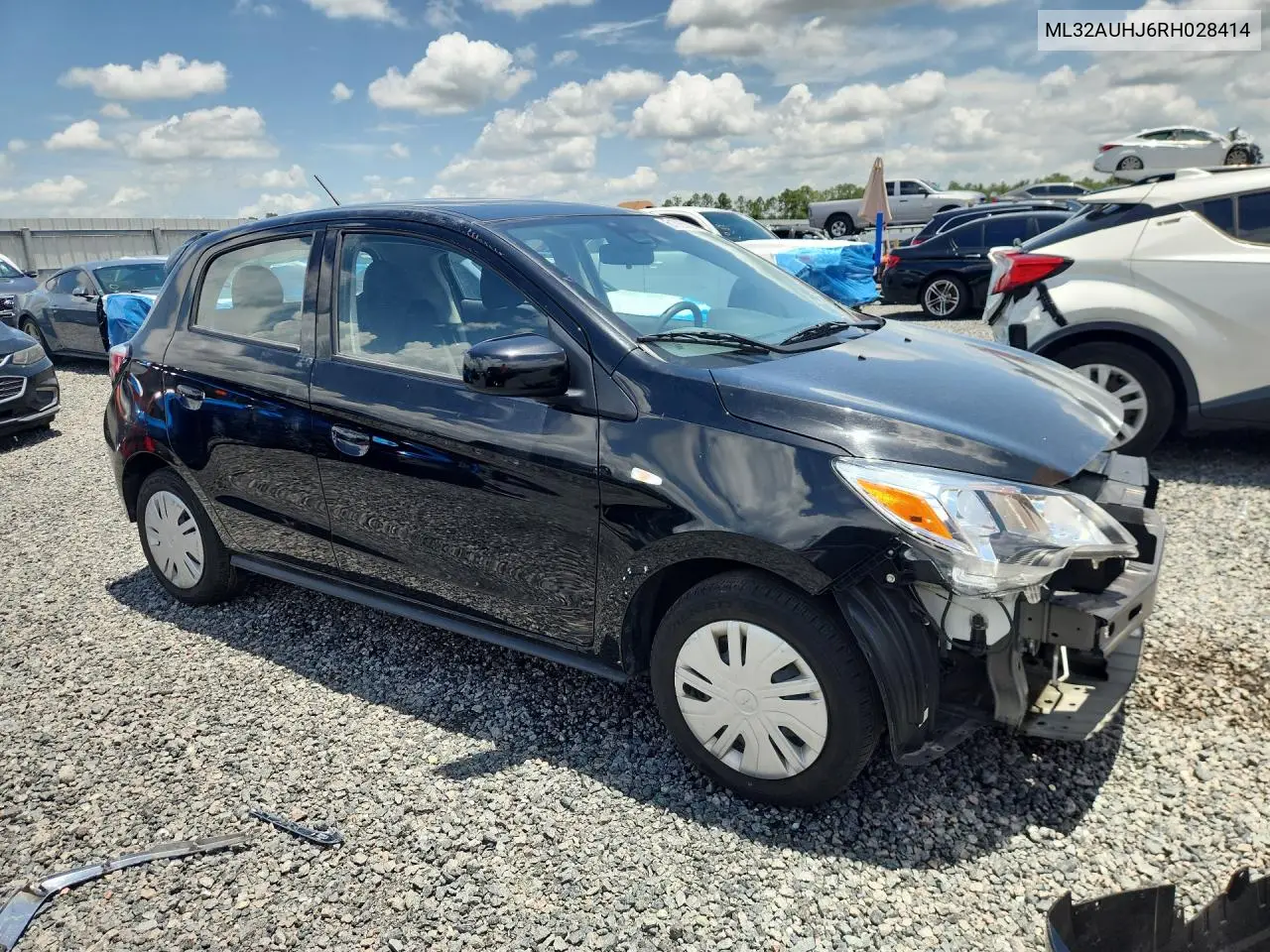 2024 Mitsubishi Mirage Es VIN: ML32AUHJ6RH028414 Lot: 61365826