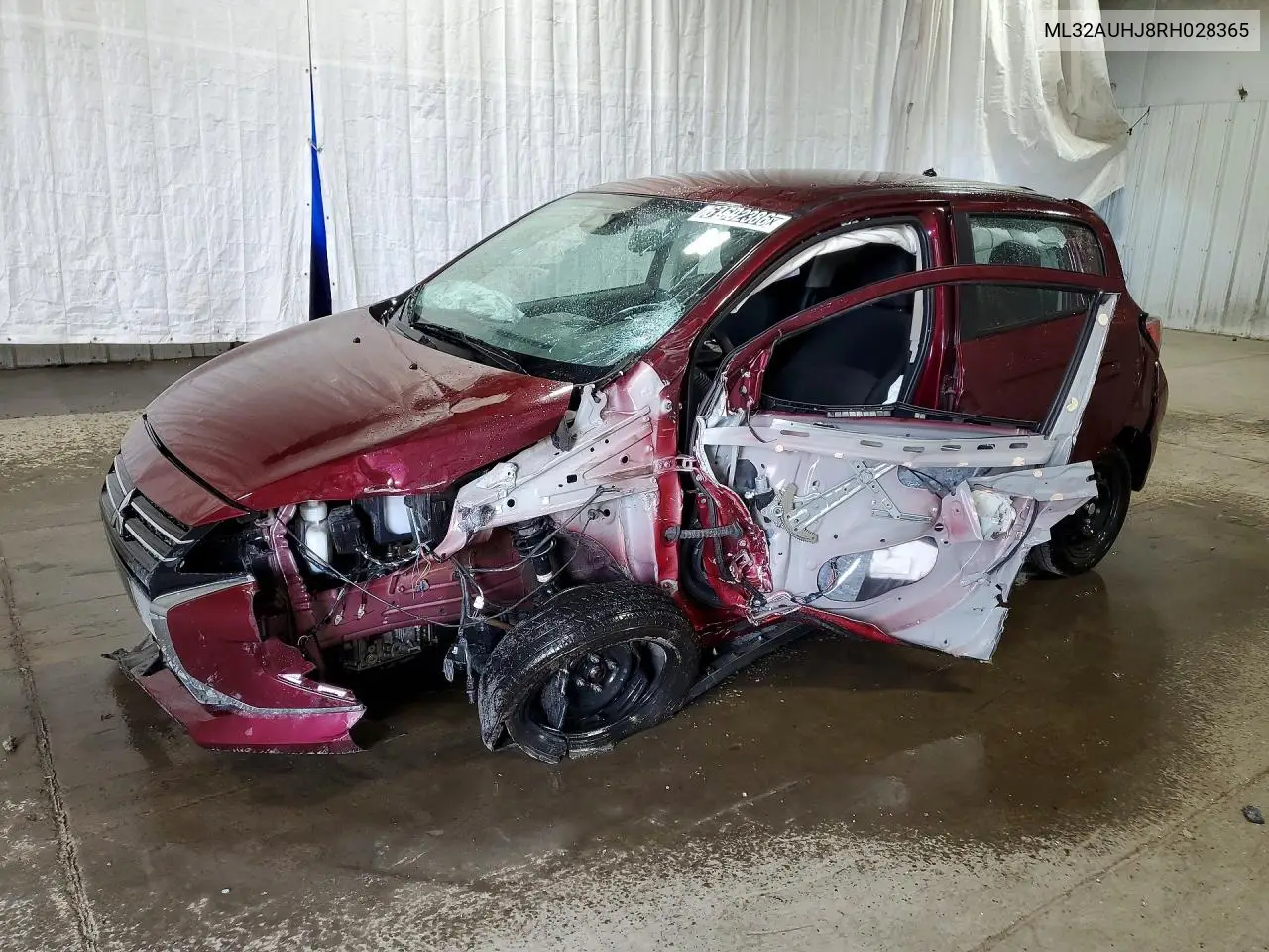 2024 Mitsubishi Mirage Es VIN: ML32AUHJ8RH028365 Lot: 61602386