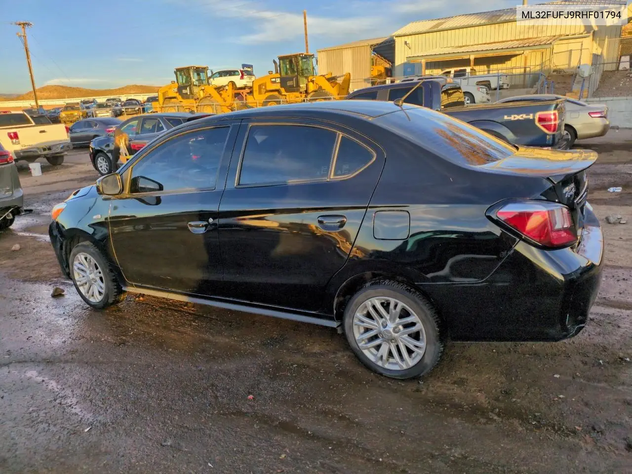 ML32FUFJ9RHF01794 2024 Mitsubishi Mirage G4 Es