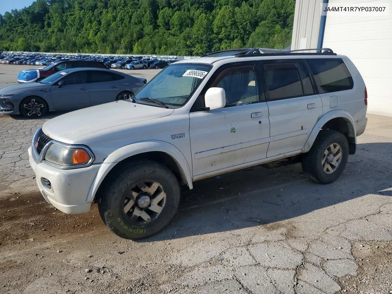 2000 Mitsubishi Montero Sport Limited VIN: JA4MT41R7YP037007 Lot: 58996506