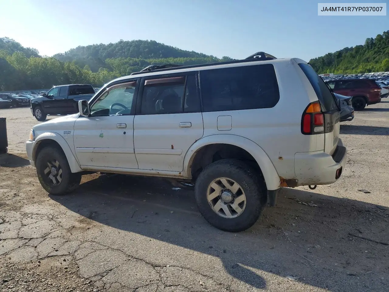 2000 Mitsubishi Montero Sport Limited VIN: JA4MT41R7YP037007 Lot: 58996506