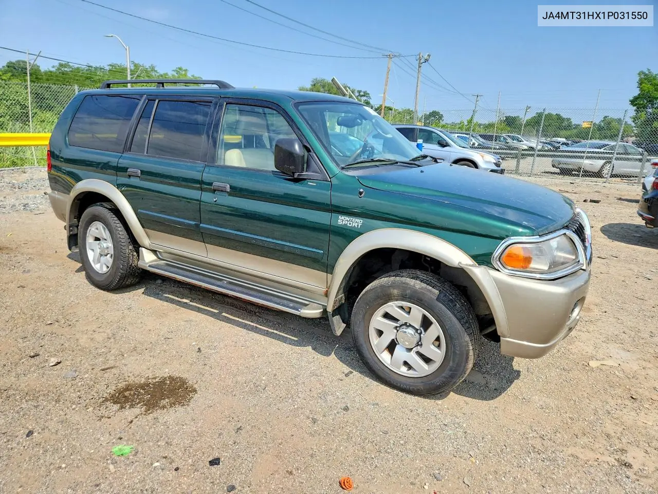 2001 Mitsubishi Montero Sport Xls VIN: JA4MT31HX1P031550 Lot: 61361536